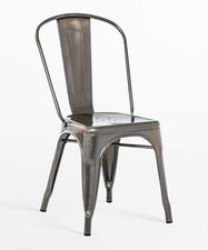 Stapelstuhl aus Metall