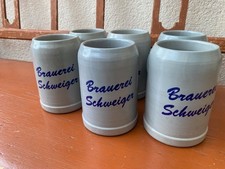 6x Bierkrug BRAUEREI SCHWEIGER BRÄU - Markt Schwaben 0,5L