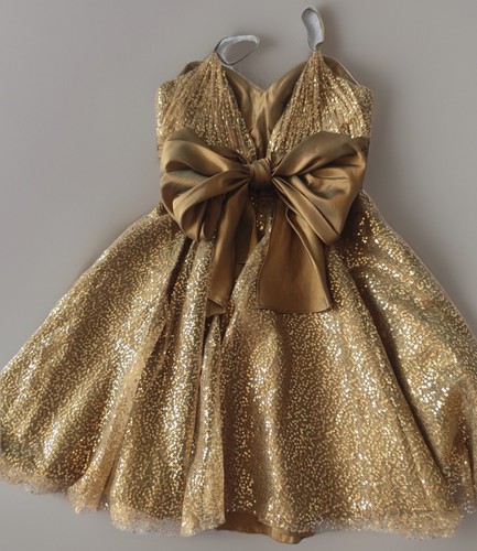 Gold braun kleid - gold,