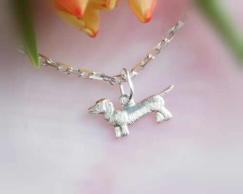 Hund anhänger silber - anhänger,