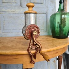 B4193 Antike Kartoffel Reibemaschine F&R.F. | Mandelmühle Nussmühle Trommelreibe