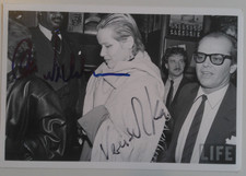 Jack Nicholson & Veruschka von Lehndorf orig. Autogramm  13x18  s/w