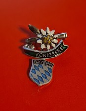 Anstecknadel "Königssee Bayern" Hutnadel Wandernadel Brosche