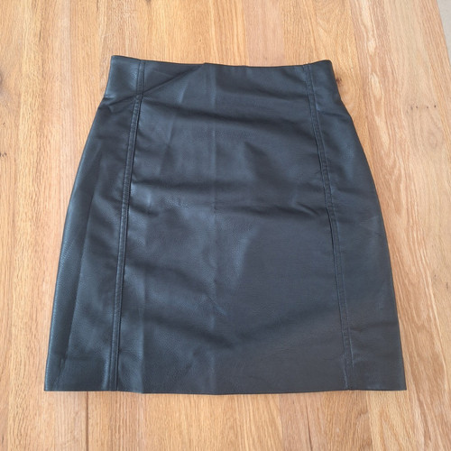 Damen minirock kunstleder - h&m,