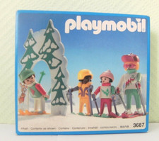 Playmobil Ski - Kindergarten 3687 von 1992 Neu & OVP Skifahrer Wintersport