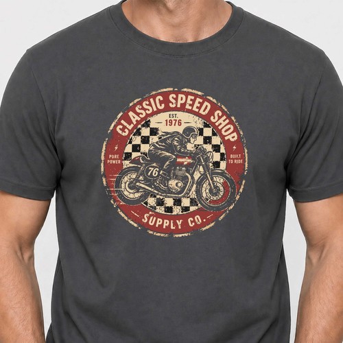 Biker shirt cafe - cafe, racer