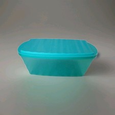 Tupperware Brotbehälter 3390 Mit Deckel 3389 Junge Welle In Türkis