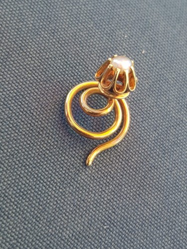 585 gold anstecknadel spirale - 585,