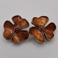 Vergoldete vintage ohrclip - vintage,