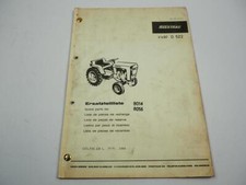 Hakotrac 8014 8016 Traktor Ersatzteilliste 1968