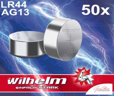 50 x Wilhelm AG13 Knopfzellen