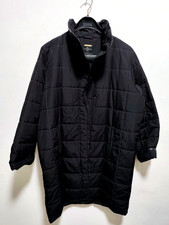 Dino Moda Steppjacke Schwarz Goldene Nähte Gr. 38 / M Lang über Hüfte