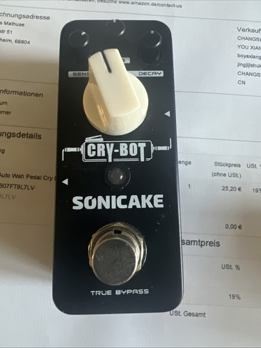 Sonicake auto wah pedal - wah,