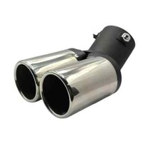 Auspuffblende für Citroen C1 2x60mm Doppelrohr Endrohr in Sportauspuff Optik