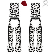 Herren Outfits Bühnenaufführung Cowboy-Kostüm Hippie Lange Hosen Fleeceweste