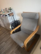 IKEA Poäng Schwingsessel, Beige, Helles Holz