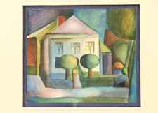 Schönes Aquarell Gemälde