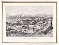 Stawell Victoria Australia Australien Ansicht view woodcut Holzstich 1870