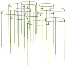 12x Blumen- und Staudenhalter ca. 28cm - Strauchstütze rund - Buschstütze Ø 14cm