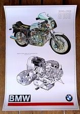 Poster BMW R 100 Oldtimer