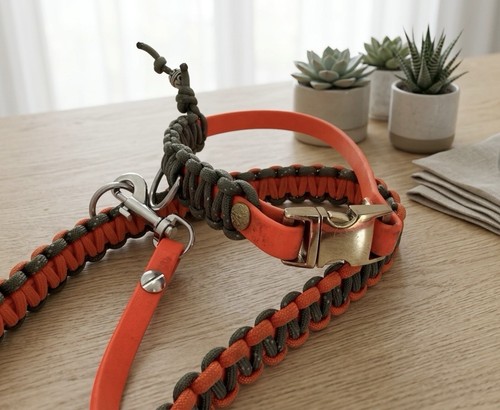 Hundeset biothane paracord - &,