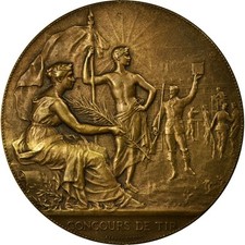[#711149] Frankreich, Medaille, Concours de Tir, Offert par Goupillaud, Gouverne