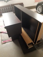 1bücherregal mit Aufsatz,1cd Regal, 1tvregal,alles Ikea,schwarzbraun für Selbsta