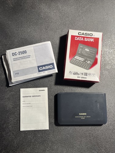 Casio data bank 2500 - bank, |