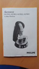 Bedienungsanleitung SENSEO Coffee Machine  HD7824, HD7823, HD7822, HD7820
