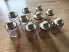 10 x Vorratsdosen Vintage  rund Emsa aus den 1990 Iger Jahrendurchsichtig Weiß