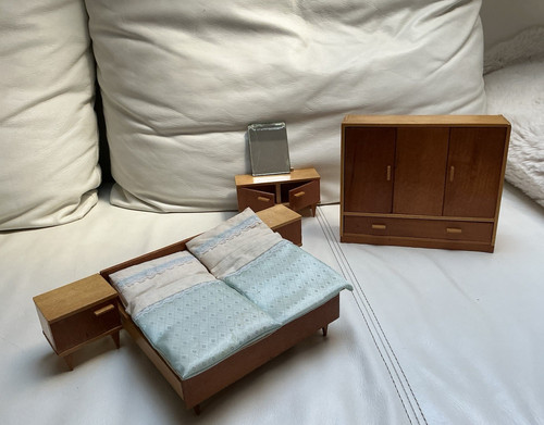 Puppenmöbel schlafzimmer set - puppenmöbel, schlafzimmer-set