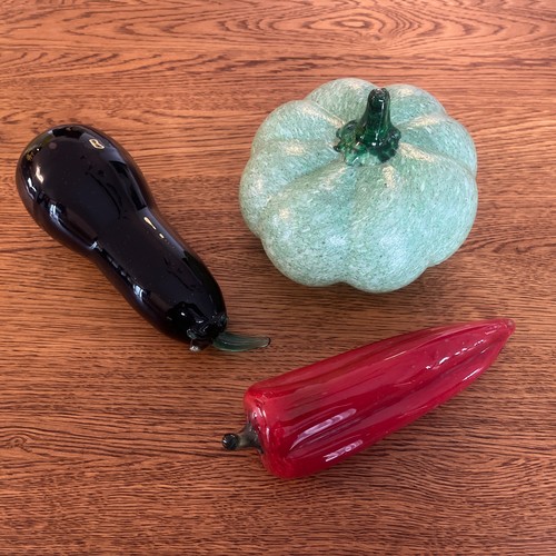 Glaskunst gemüse aubergine - gemüse,,
