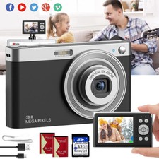 Digitalkamera 4K Ultra HD Videokamera 50MP LCD Kompaktkamera 16 Fachem