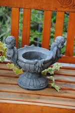 Vase Kübel Engel Garten Antik