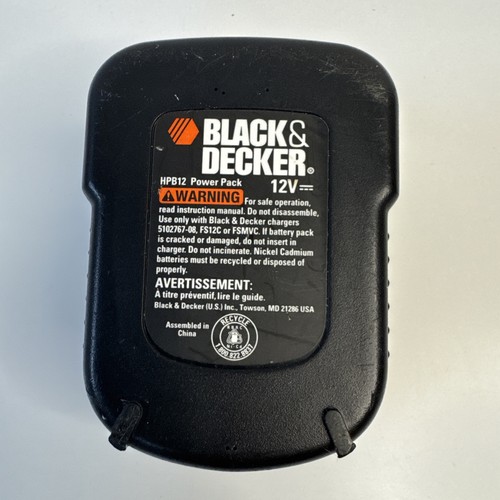 Oem black decker hpb12 12v - black, hpb12,