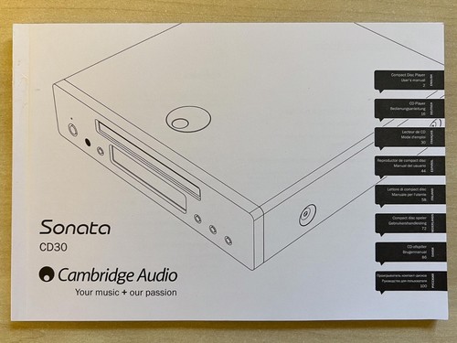 Cambridge audio sonata cd30 - audio,