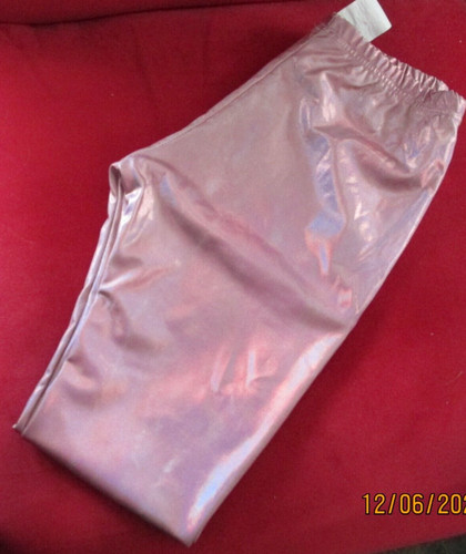 Rosa glitzer leggings s - rosa,