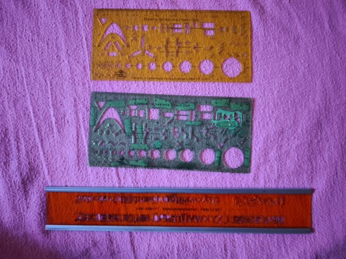 Zeichenschablone elektro - 3x,