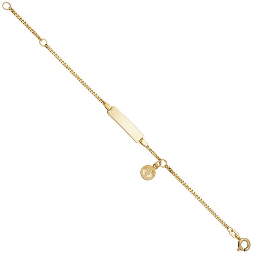 Schildband babyfüße 333 gold - schildband,
