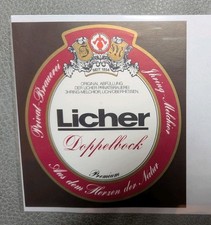 Licher Brauerei Bieretikett