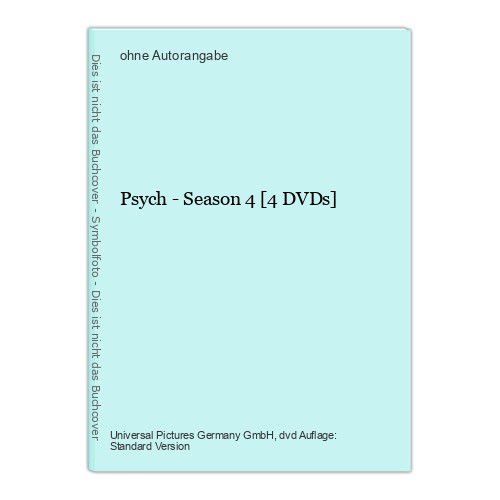 Psych season 4 dvds - 4, [4