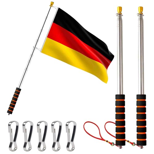 Teleskop fahnenstange 5m - fahnenstange, 2,5m