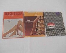 3x Nylon Damen Strapsstrümpfe