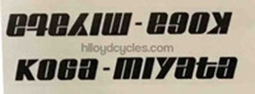 Koga miyata kopf aufkleber - koga,
