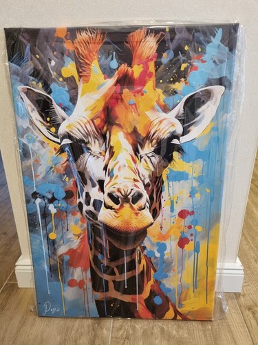 Giraffe leinwand bild - giraffe,