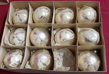 11 sehr alte Weihnachtskugeln aus Glas vom Dachboden (12)