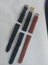 Konvolut Sammlung 3 Uhren Armbänder Omega gold- + silberfarbene Schliessen orig.