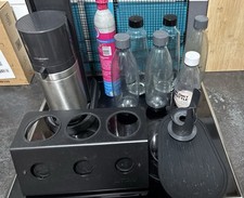 SodaStream Duo Titan Wassersprudler 2 Glasflasche + 4 PET Flasche + CO2-Zylinder