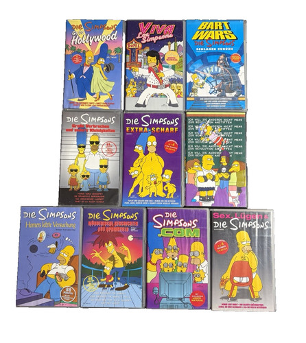 Die simpsons vhs - simpsons, sammlung
