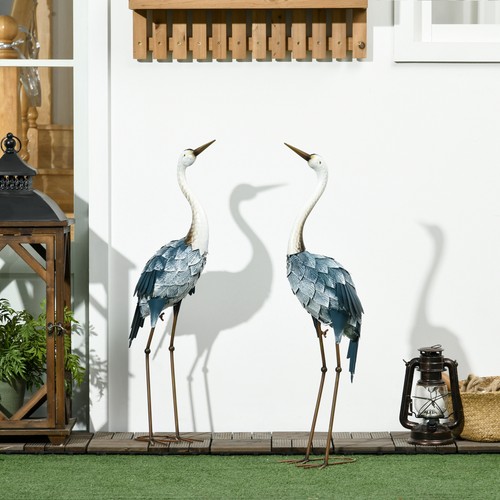 Outsunny 2er set gartenstatue - 2er,